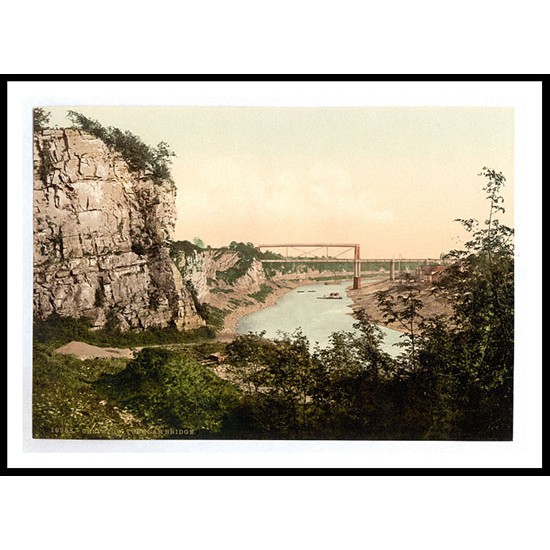 Chepstow Tubular Bridge England, A New Print Of an English Photochrom Image