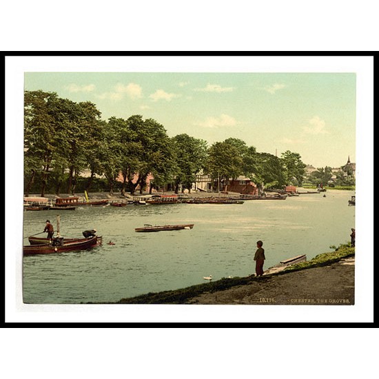 Chester The Groves England, A New Print Of an English Photochrom Image