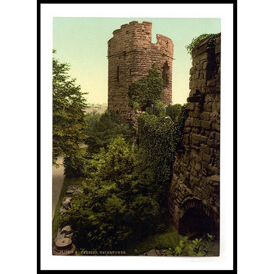 Chester The water tower England, A New Print Of an English Photochrom Image