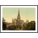 Chichester Cathedral England, A New Print Of an English Photochrom Image