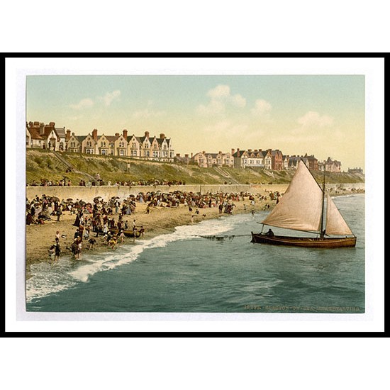 Clacton on Sea Yacht starting England, A New Print Of an English Photochrom Image