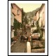 Clovelly High Street England, A New Print Of an English Photochrom Image