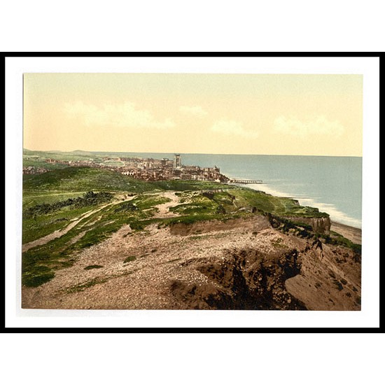 Cromer From E Cliff II England, A New Print Of an English Photochrom Image