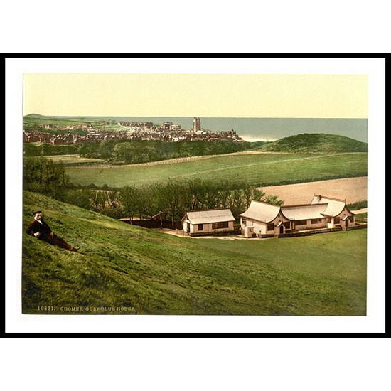 Cromer Golf club house England, A New Print Of an English Photochrom Image