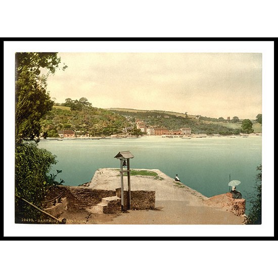 Dartmouth Greenaway Ferry England, A New Print Of an English Photochrom Image