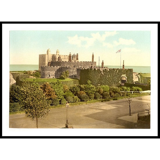 Deal The castle England, A New Print Of an English Photochrom Image