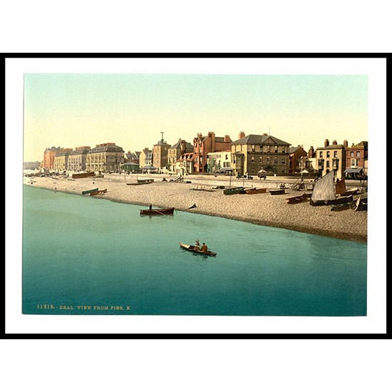 Deal View from pier E England, A New Print Of an English Photochrom Image