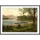 Derwentwater Broomhill Point Lake District England, A New Print Of an English Photochrom Image