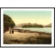 Derwentwater boat landing Lake District England, A New Print Of an English Photochrom Image