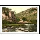 Dovedale stepping stones Derbyshire England, A New Print Of an English Photochrom Image