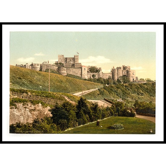 Dover The castle England, A New Print Of an English Photochrom Image