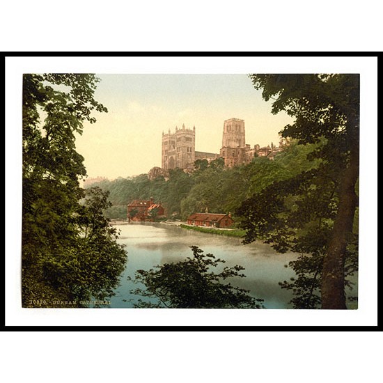 Durham The cathedral England, A New Print Of an English Photochrom Image