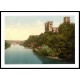 Durham The cathedral and castle from the bridge England, A New Print Of an English Photochrom Image