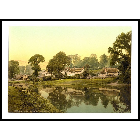 Exeter Countess Weir England, A New Print Of an English Photochrom Image