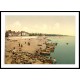 Exmouth The beach England, A New Print Of an English Photochrom Image