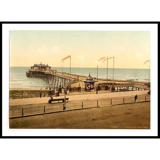 Hastings The pier England, A New Print Of an English Photochrom Image