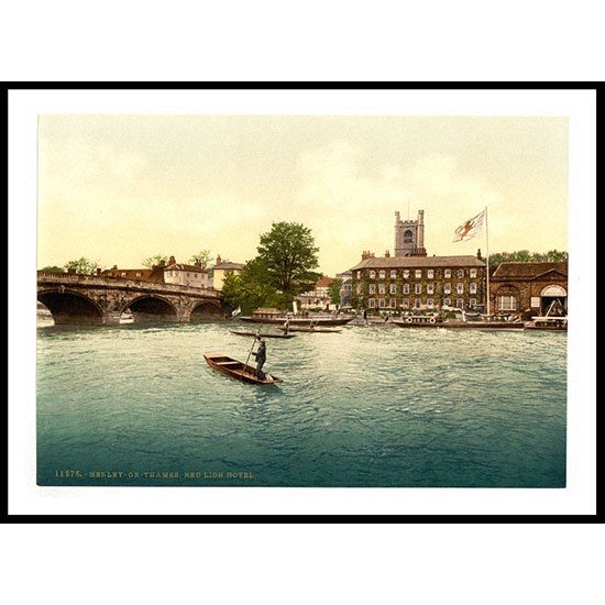 Henley on Thames Red Lion Hotel London and suburbs England, A New Print Of an English Photochrom Image