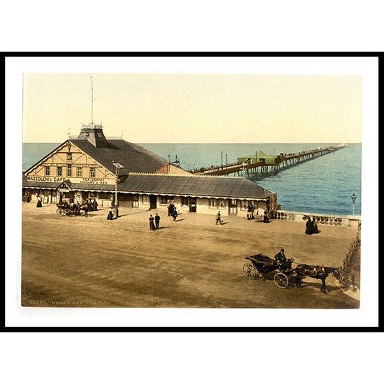 Herne Bay The pier England, A New Print Of an English Photochrom Image