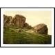 Ilkley Cow and Calf Rocks England, A New Print Of an English Photochrom Image