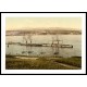Isle of Man Douglas harbor with steamers England, A New Print Of an English Photochrom Image Isle of Man Douglas harbor with steamers England, A New Print Of an English Photochrom Image