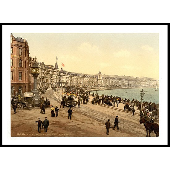 Isle of Man Douglas loch promenade England, A New Print Of an English Photochrom Image