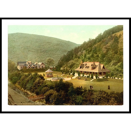 Isle of Man Peel Glen Helen and Pleasure Ground England, A New Print Of an English Photochrom Image