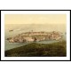 Isle of Man Peel general view of castle England, A New Print Of an English Photochrom Image