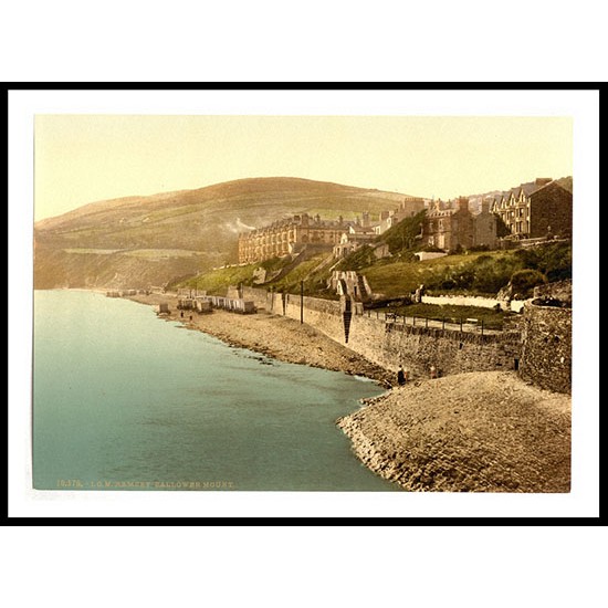 Isle of Man Ramsey Ballower Mount England, A New Print Of an English Photochrom Image