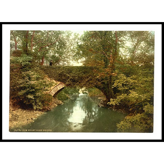 Isle of Man Ramsey Sulby Bridge England, A New Print Of an English Photochrom Image