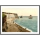 Isle of Wight Freshwater Bay Arch and Stag Rocks England, A New Print Of an English Photochrom Image