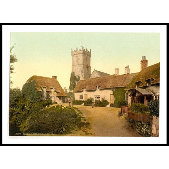 Isle of Wight Gadshill England, A New Print Of an English Photochrom Image