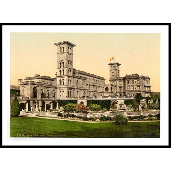 Isle of Wight Osborne House England, A New Print Of an English Photochrom Image Isle of Wight Osborne House England, A New Print Of an English Photochrom Image