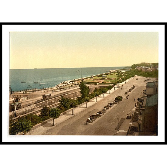 Isle of Wight Ryde the esplanade England, A New Print Of an English Photochrom Image