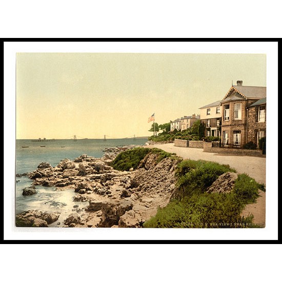 Isle of Wight Seaview near Ryde I England, A New Print Of an English Photochrom Image