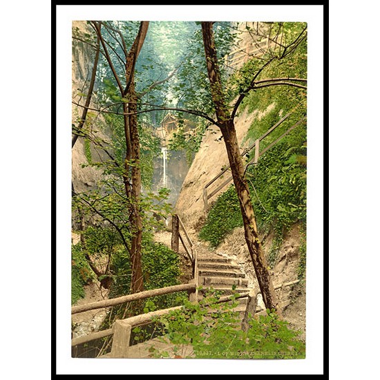 Isle of Wight Shanklin Chine England ii, A New Print Of an English Photochrom Image