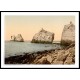 Isle of Wight The Needles I England, A New Print Of an English Photochrom Image