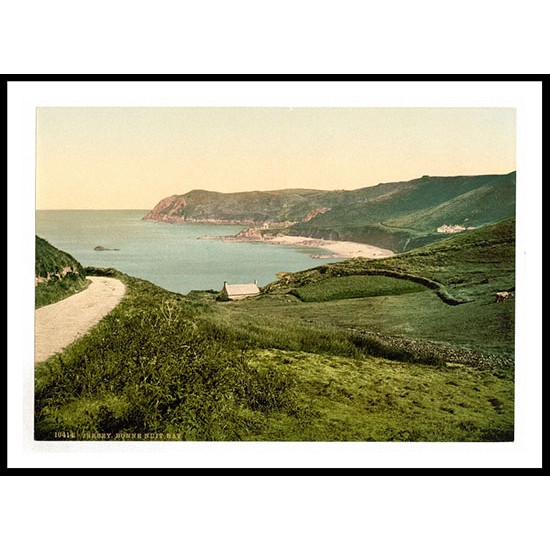 Jersey Bonne Nuit Bay Channel Islands England, A New Print Of an English Photochrom Image