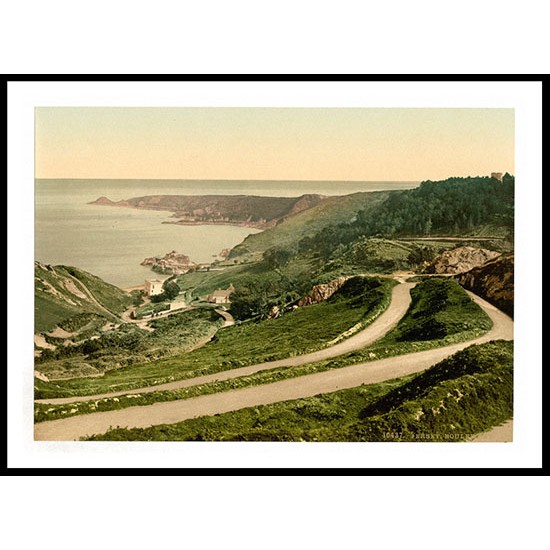 Jersey Bouley Bay Channel Islands England, A New Print Of an English Photochrom Image