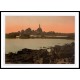 Jersey Corbiere Lighthouse II Channel Island England, A New Print Of an English Photochrom Image Jersey Corbiere Lighthouse II Channel Island England, A New Print Of an English Photochrom Image