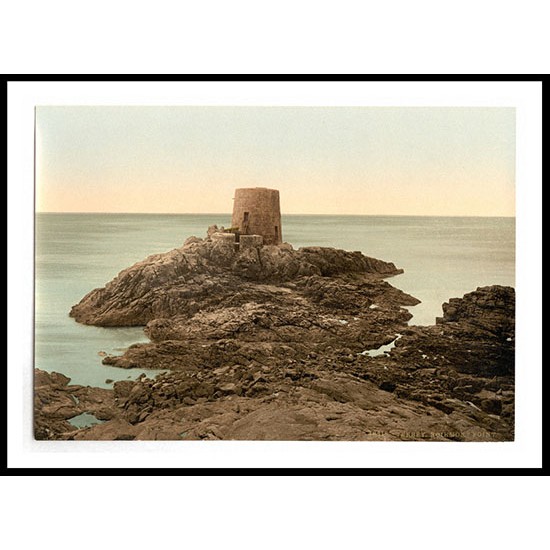 Jersey Noirmont Point Channel Islands England, A New Print Of an English Photochrom Image