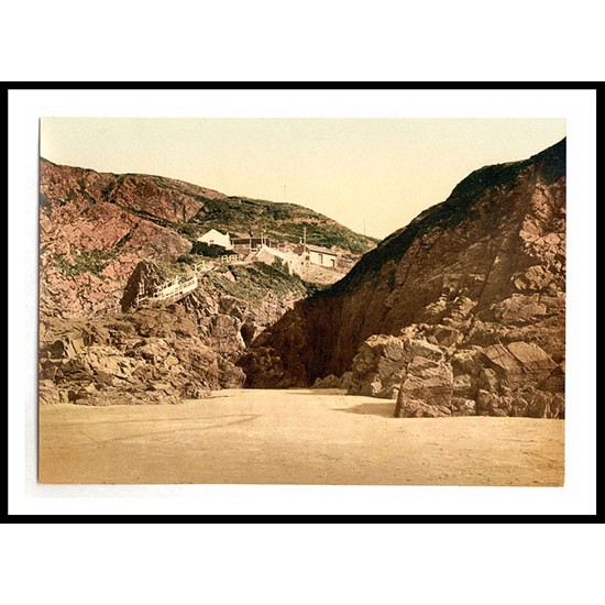 Jersey Plemont II Channel Islands England, A New Print Of an English Photochrom Image