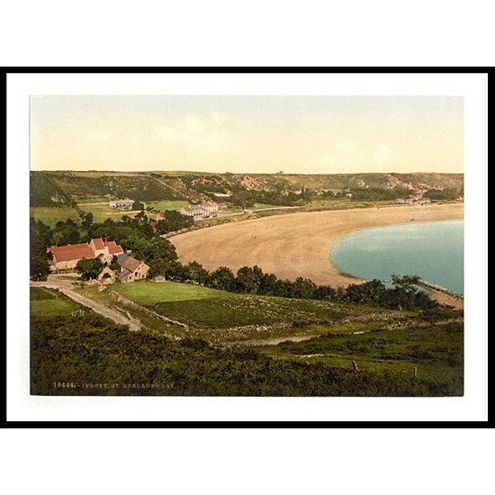 Jersey Saint Brelades Bay Channel Island England, A New Print Of an English Photochrom Image