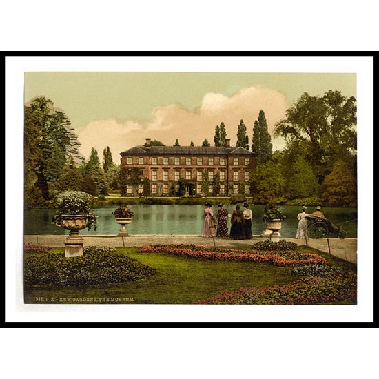 Kew Gardens the museum London and suburbs England, A New Print Of an English Photochrom Image