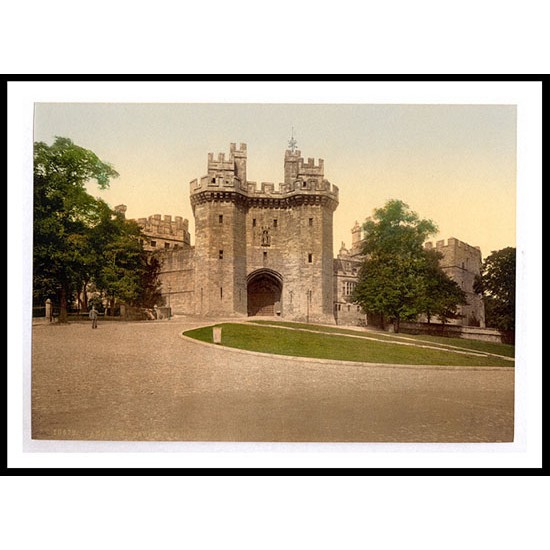 Lancaster Castle The gateway England, A New Print Of an English Photochrom Image