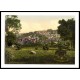Launceston from SW Cornwall England, A New Print Of an English Photochrom Image Launceston from SW Cornwall England, A New Print Of an English Photochrom Image
