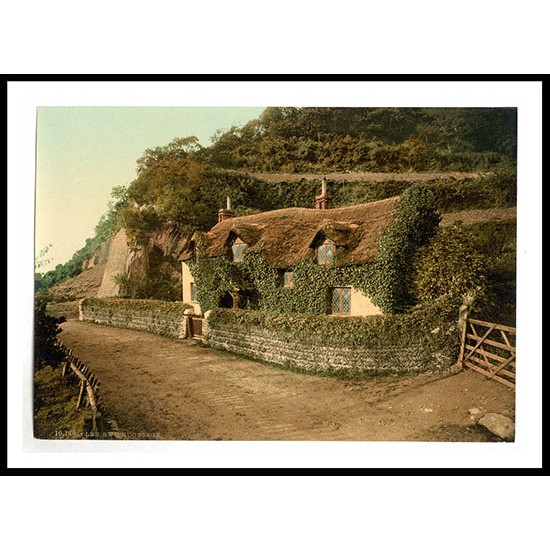 Lee Devon Swiss cottage England, A New Print Of an English Photochrom Image