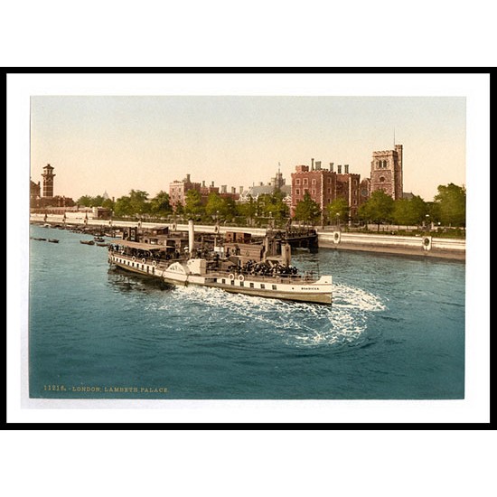 London Lambeth Palace England, A New Print Of an English Photochrom Image