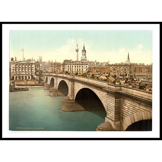 London London Bridge England, A New Print Of an English Photochrom Image