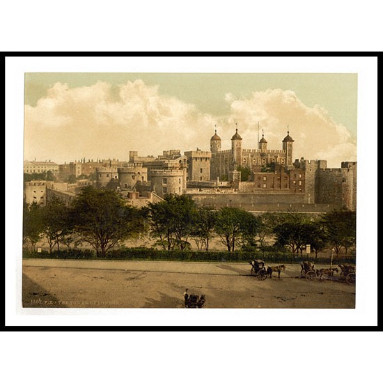 London The tower England, A New Print Of an English Photochrom Image