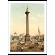 London Trafalgar Square and National Gallery England, A New Print Of an English Photochrom Image